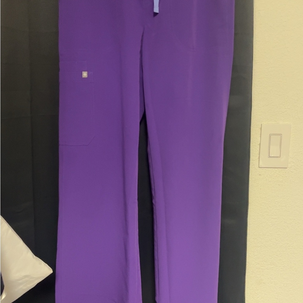 Figs Purple Wide Leg Pants